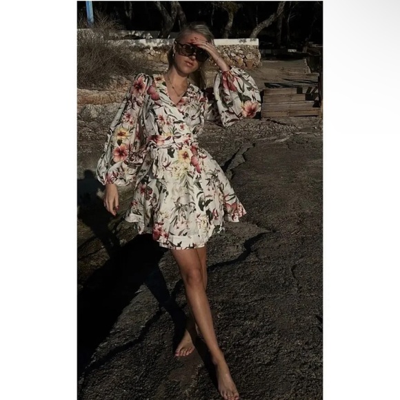 ZIMMERMANN Lexi floral-pattern linen mini dress - Picture 3 of 14